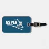 Aspen Colorado Skier Bagagelabel (Voorkant horizontaal)