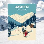 Aspen, Colorado Skiing Slopes Travel  Briefkaart