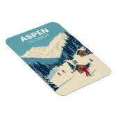  Aspen Colorado Skiing Travel Magneet (Rechterzijde)