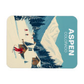  Aspen Colorado Skiing Travel Magneet (Horizontaal)