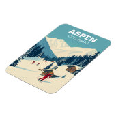  Aspen Colorado Skiing Travel Magneet (Linkerzijde)
