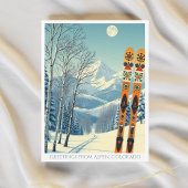 Aspen Colorado Skivakantie Retro Briefkaart