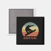 Aspen Colorado Snowboard Retro Sunset 1 Magneet (Voorkant / Achterkant)