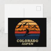 Aspen Colorado snowboarder Feestdagenkaart (Voorkant / Achterkant)