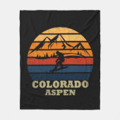 Aspen Colorado snowboarder Fleece Deken (Voorkant)