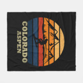 Aspen Colorado  snowboarder Fleece Deken (Voorkant (Horizontaal))