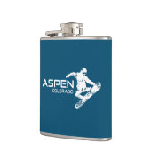 Aspen Colorado Snowboarder Heupfles (Links)