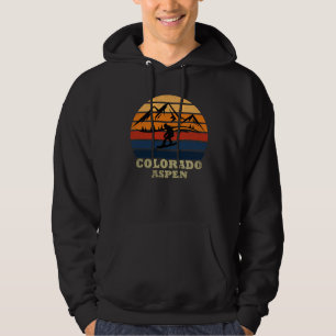 Aspen Colorado  snowboarder Hoodie