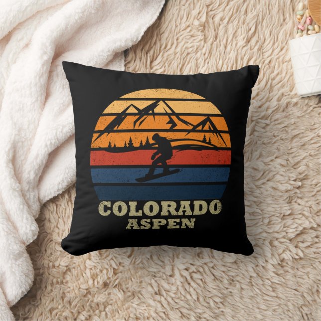 Aspen Colorado  snowboarder Kussen (Deken)