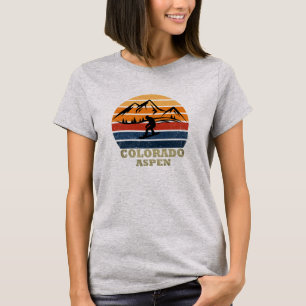 Aspen Colorado  snowboarder T-shirt