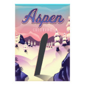 Aspen Colorado Snowboarding Poster (Voorkant)