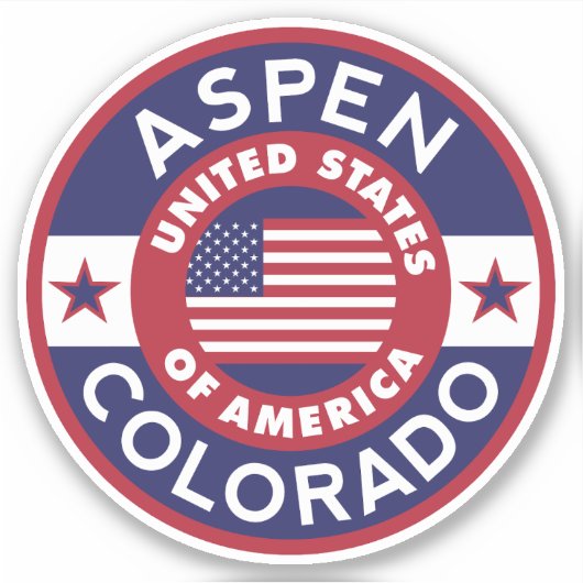 ASPEN, Colorado Sticker (Voorkant)