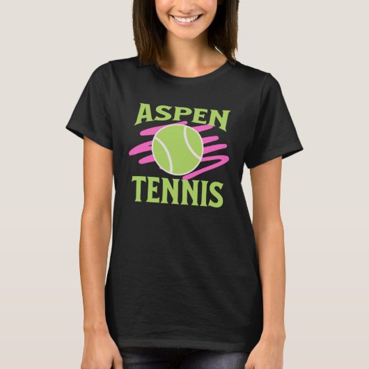 Aspen Colorado Tennisser T-shirt (Voorkant)