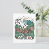 Aspen Colorado Travel Briefkaart (Staand voorkant)