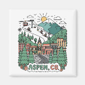 Aspen Colorado Travel Magneet (Voorkant)