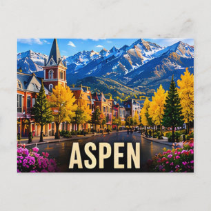Aspen Colorado USA Alpenpieken Buitenreizen 🏔️ Briefkaart
