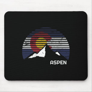 Aspen Colorado Vlag - Co Bluebird Day Mountain  Muismat