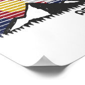 Aspen Colorado Vlag - Co Mountain Poster (Hoek)