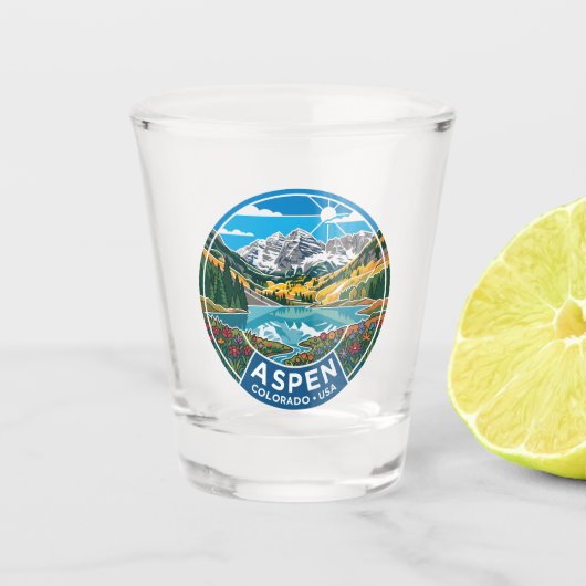 Aspen Colorado VS Shot Glas (Voorkant)