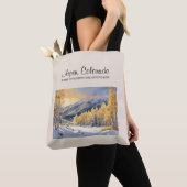 Aspen, Colorado Waterverf Kunst Schouder Tas (Dichtbij)