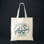 Aspen Colorado Wedding Welcome Tote Bag<br><div class="desc">Dit Aspen,  Colorado tas is perfect voor het verwelkomen van gasten uit de stad voor je bruiloft! Verpak het met lokale goedjes voor een extra leuk welkomstpakket. - U kunt de tekst eenvoudig wijzigen of verwijderen en wijzigen zoals u wilt door op "PERSONALIZE" te klikken -</div>