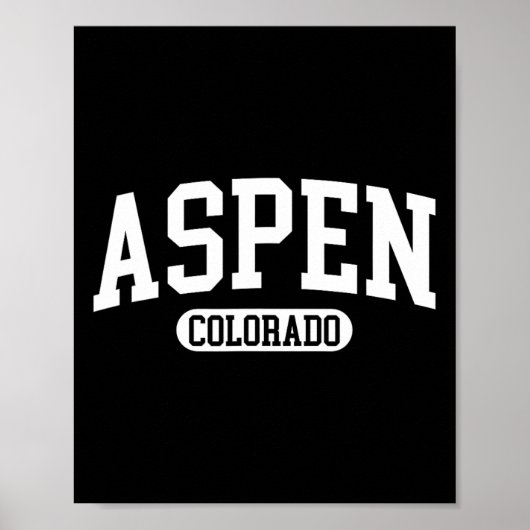 Aspen Colorado Winter Ski Gift Poster (Voorkant)