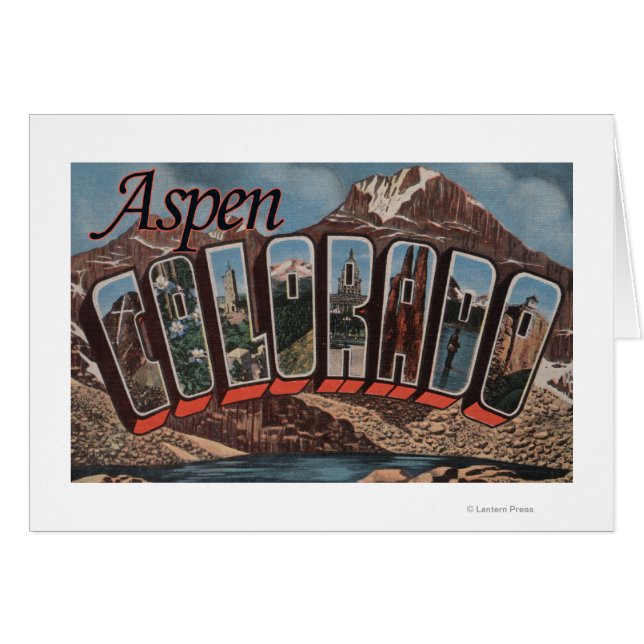 Aspen, ColoradoLarge Letter ScenesAspen, CO (Voorkant Horizontaal)