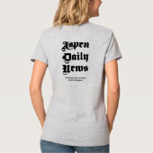 Aspen Daily News Vrouwen Grijs T-shirt (Achterkant)