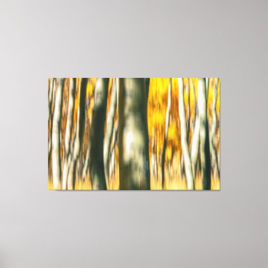 Aspen Forest Abstract Canvas Afdruk (Voorkant)