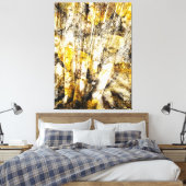 Aspen Forest Abstract Canvas Afdruk (Insitu (Slaapkamer))