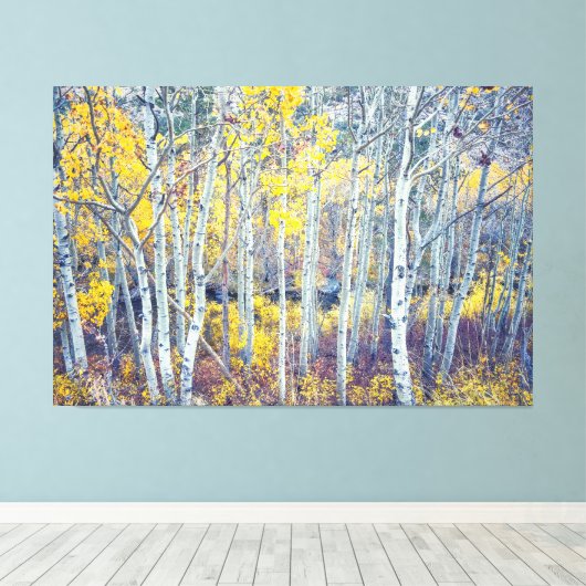 Aspen Forest Canvas Afdruk (Insitu (Houten vloer))