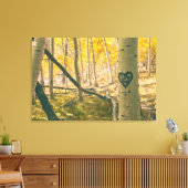 Aspen Forest in de herfst Canvas Afdruk (Insitu (Woonkamer))