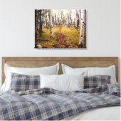 Aspen Forest in de herfst Canvas Afdruk (Insitu (Slaapkamer))