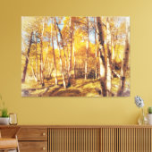 Aspen Forest in levendige herfstkleuren Canvas Afdruk (Insitu (Woonkamer))
