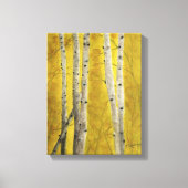 ASPEN FOREST - waterverf, verpakte canvas print (Voorkant)