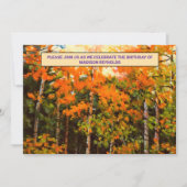 Aspen Glow Birthday Orange, Yellow, Green & Blue Kaart (Voorkant)