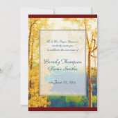 Aspen Glow WEDDING-uitnodiging Kaart (Voorkant)