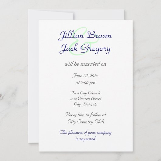 Aspen Glow WEDDING-uitnodiging Kaart (Achterkant)