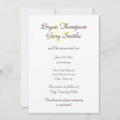 Aspen Glow WEDDING-uitnodiging Kaart (Achterkant)