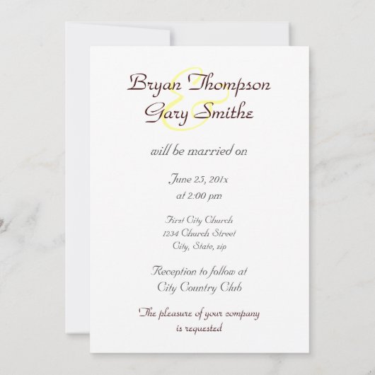 Aspen Glow WEDDING-uitnodiging Kaart (Achterkant)