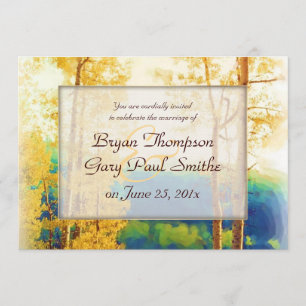 Aspen Glow WEDDING-uitnodiging Kaart