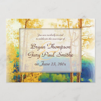 Aspen Glow WEDDING-uitnodiging Kaart