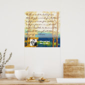 Aspen Glow WEDDING Vows Display Poster (Keuken)