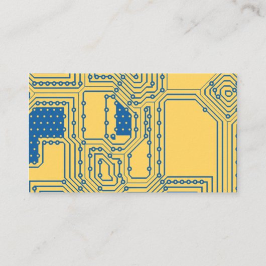 Aspen Gold en Prinses Blue Geek Technology Busin Visitekaartje (Achterkant)