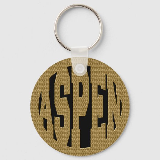 ASPEN - GOLD SLEUTELHANGER (Voorkant)