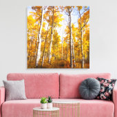 Aspen Groove Yellow Fall Leaves Canvas Afdruk (Insitu (Woonkamer))