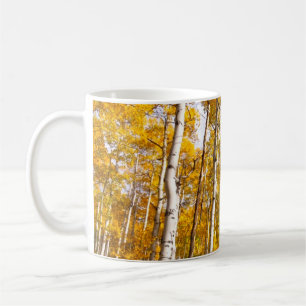 Aspen Groove Yellow Fall Leaves Koffiemok