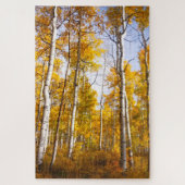 Aspen Groove Yellow Fall Leaves Legpuzzel (Verticaal)