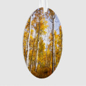 Aspen Groove Yellow Fall Leaves Ornament (voorkant)