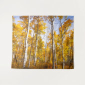 Aspen Groove Yellow Fall Leaves Wandkleed (Voorkant (horizontaal))